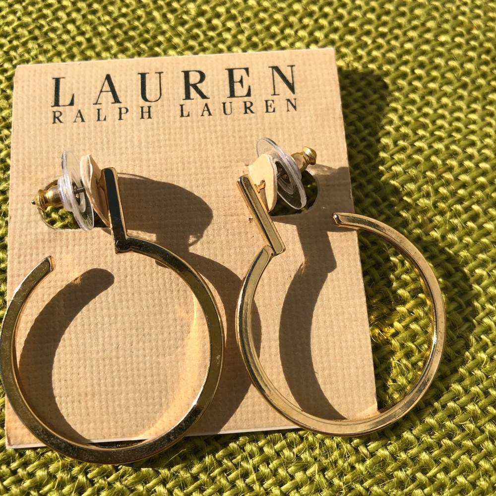 Ralph Lauren Gold Hoop Earrings